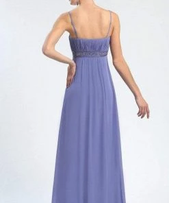 Sue Wong - N4219 Beaded A-line Dress - 1 Pc Periwinkle In Size 2 Available Formal Gowns