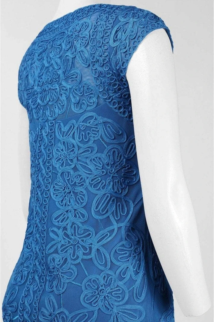 Sue Wong - N5138 Cap Sleeve Soutache Embellished Sheath Dress Cocktail Dresses 5 Sue Wong - N5138 Cap Sleeve Soutache Embellished Sheath Dress Cocktail Dresses
