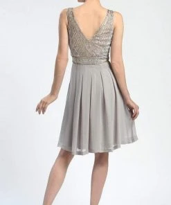 Sue Wong - Ornate V-Cut Back Dress N4216 Homecoming Dresses