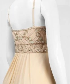 Sue Wong - Sequined Bodice Empire Chiffon Dress N5100 7 Sue Wong - Sequined Bodice Empire Chiffon Dress N5100