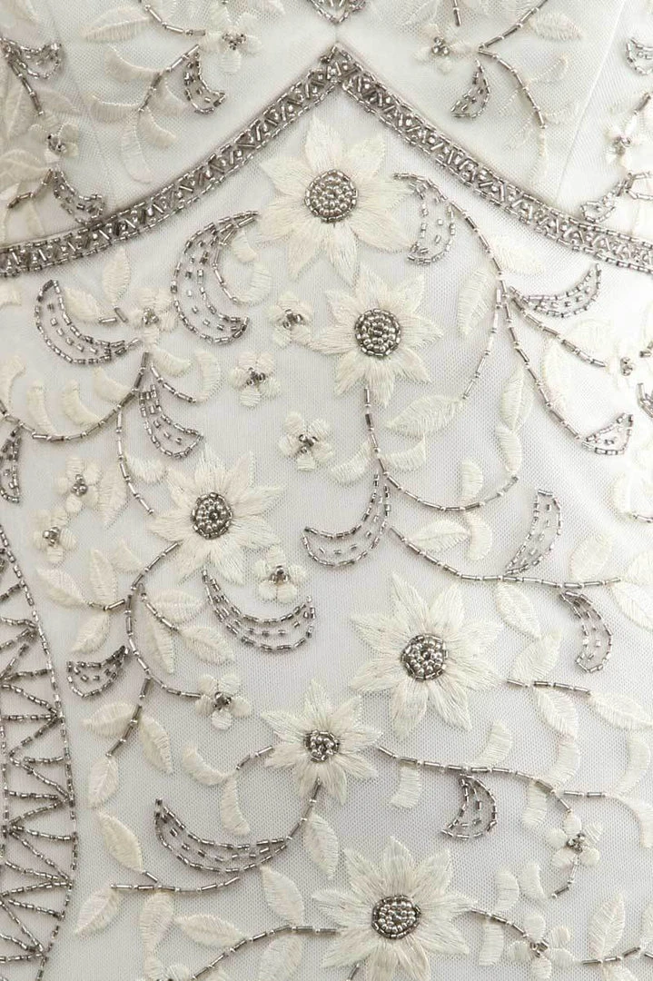 Sue Wong Sleeveless Embellished Long Dress N1118 - 1 Pc Ivory In Size 6 Available 9 Sue Wong Sleeveless Embellished Long Dress N1118 - 1 Pc Ivory In Size 6 Available