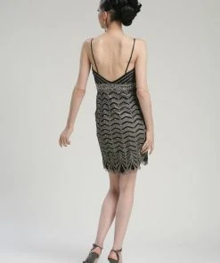 Cocktail Dresses Sue Wong - Zigzag Cocktail Dress N3360