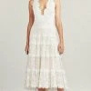 Cocktail Dresses Tadashi Shoji - BNM20019MD Embroidered Sleeveless Formal Dress - 1 Pc Ivory/Petal In Size 2 Available
