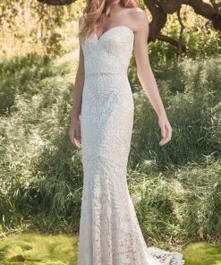 Tadashi Shoji - BNQ20124LBR Esdel Strapless Sweetheart Gown - 1 Pc Ivory/Petal In Size 14 Available Formal Gowns 12 Tadashi Shoji - BNQ20124LBR Esdel Strapless Sweetheart Gown - 1 Pc Ivory/Petal In Size 14 Available Formal Gowns