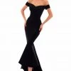 Formal Gowns Tarik Ediz - 50284 Off-Shoulder High Low Mermaid Gown