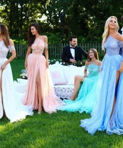 Tarik Ediz - 50295 Beaded Halter A-line Dress Formal Gowns 7 Tarik Ediz - 50295 Beaded Halter A-line Dress Formal Gowns