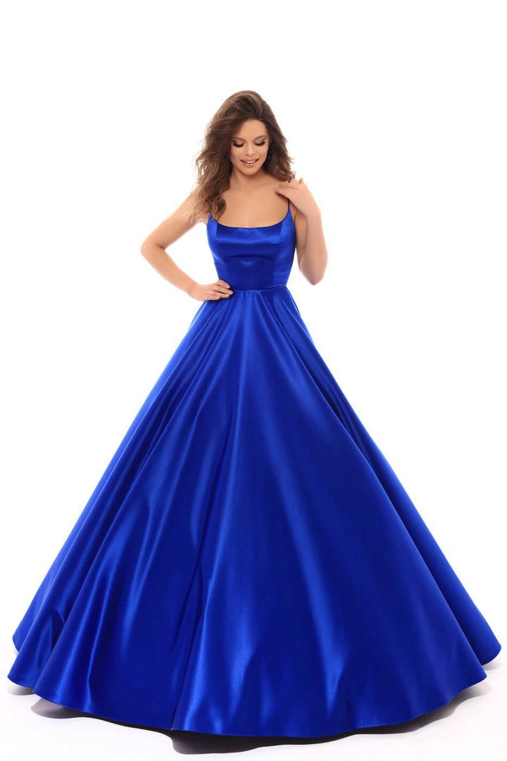 Tarik Ediz - 50403 Strappy Back Sleeveless Satin Ballgown 6 Tarik Ediz - 50403 Strappy Back Sleeveless Satin Ballgown