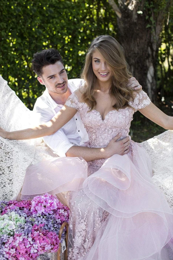 Formal Gowns Tarik Ediz - 50410 Floral Embroidered Fitted Dress With Overskirt 6 Formal Gowns Tarik Ediz - 50410 Floral Embroidered Fitted Dress With Overskirt