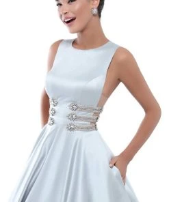 Tarik Ediz - 50433 Embellished Jewel Neck Ballgown 7 Tarik Ediz - 50433 Embellished Jewel Neck Ballgown