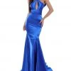 Tarik Ediz - 50471 Knotted Halter Neckline Gown Formal Gowns 2 Tarik Ediz - 50471 Knotted Halter Neckline Gown Formal Gowns