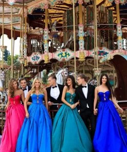 Tarik Ediz - 50478 Strapless Sweetheart Bow Accent Prom Gown Formal Gowns 14 Tarik Ediz - 50478 Strapless Sweetheart Bow Accent Prom Gown Formal Gowns