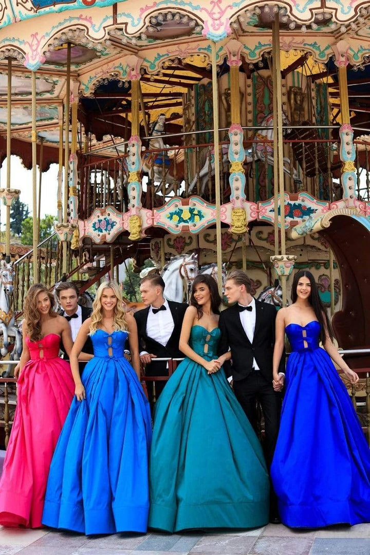 Tarik Ediz - 50478 Strapless Sweetheart Bow Accent Prom Gown Formal Gowns 8 Tarik Ediz - 50478 Strapless Sweetheart Bow Accent Prom Gown Formal Gowns