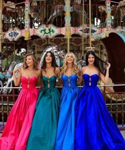 Tarik Ediz - 50478 Strapless Sweetheart Bow Accent Prom Gown Formal Gowns 12 Tarik Ediz - 50478 Strapless Sweetheart Bow Accent Prom Gown Formal Gowns