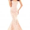 Formal Gowns Tarik Ediz - 50510 Sweetheart Jacquard Mermaid Dress With Train