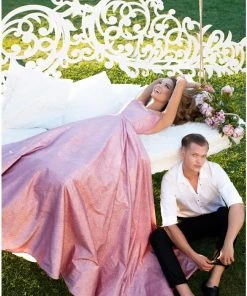 Tarik Ediz - 50549 Sleeveless Strappy Back Glitter Ballgown 12 Tarik Ediz - 50549 Sleeveless Strappy Back Glitter Ballgown