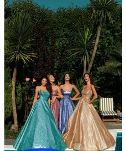 Tarik Ediz - 50549 Sleeveless Strappy Back Glitter Ballgown 13 Tarik Ediz - 50549 Sleeveless Strappy Back Glitter Ballgown