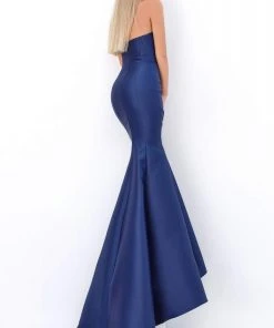 Formal Gowns Tarik Ediz - 50632 Strapless Sweetheart Neck High Slit Mermaid Gown