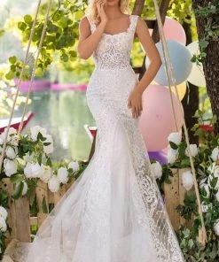 Tarik Ediz - 50641 Embellished Embroidery Sleeveless Mermaid Gown Formal Gowns