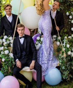 Tarik Ediz - 50644 Embellished Mermaid Gown With Detachable Overskirt