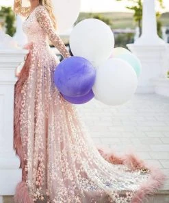 Formal Gowns Tarik Ediz - 50647 Sequined Lace Fringe A-Line Dress 10 Formal Gowns Tarik Ediz - 50647 Sequined Lace Fringe A-Line Dress