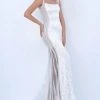Tarik Ediz - 50655 Sequined Square Evening Dress Formal Gowns 2 Tarik Ediz - 50655 Sequined Square Evening Dress Formal Gowns