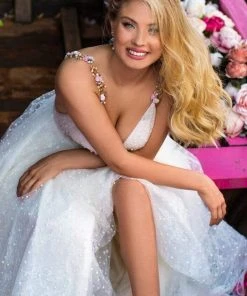 Tarik Ediz - 50659 Sexy V-Neck Beaded A-Line Dress 17 Tarik Ediz - 50659 Sexy V-Neck Beaded A-Line Dress