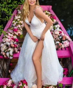 Tarik Ediz - 50659 Sexy V-Neck Beaded A-Line Dress 18 Tarik Ediz - 50659 Sexy V-Neck Beaded A-Line Dress