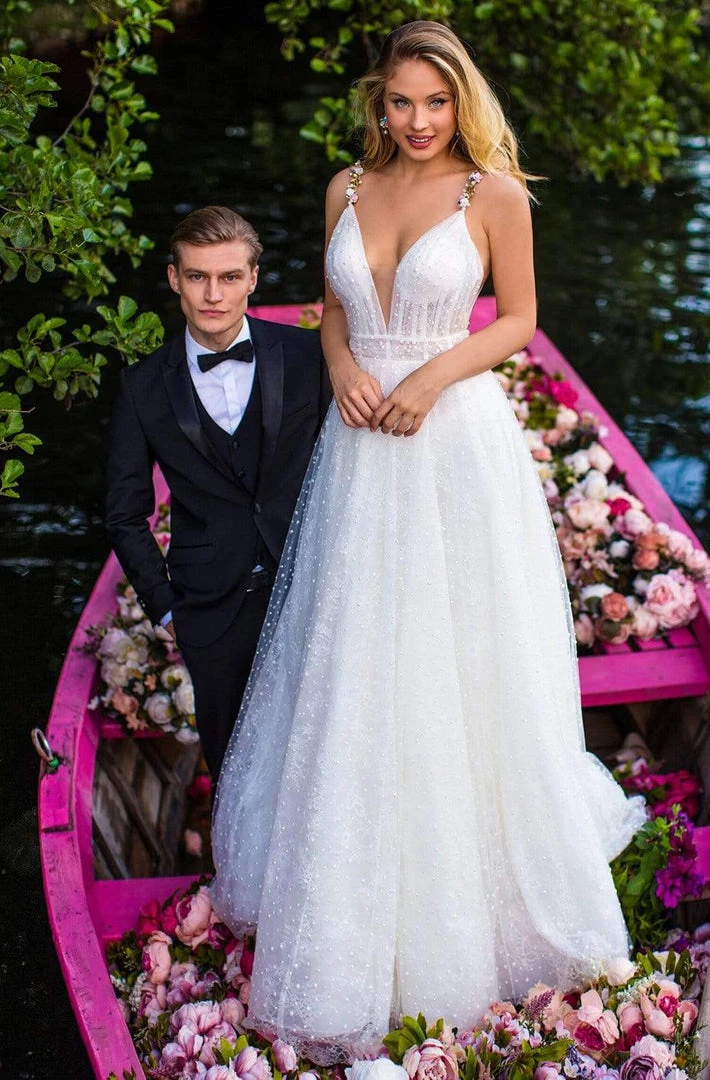 Tarik Ediz - 50659 Sexy V-Neck Beaded A-Line Dress 11 Tarik Ediz - 50659 Sexy V-Neck Beaded A-Line Dress