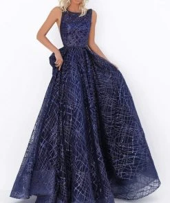 Formal Gowns Tarik Ediz - 50680 Embellished Bateau A-line Gown