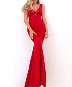 Tarik Ediz - 50684 Lace Bustier Long Mermaid Gown Formal Gowns
