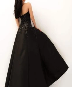 Tarik Ediz - 50695 Strapless Sweetheart Sequined Floral Gown