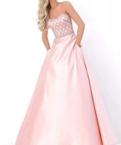 Tarik Ediz - 50713 Embellished Sweetheart A-line Gown Formal Gowns