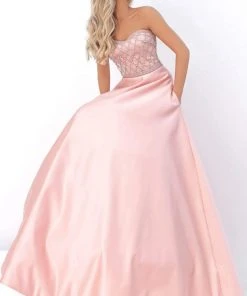Tarik Ediz - 50713 Embellished Sweetheart A-line Gown Formal Gowns
