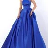 Tarik Ediz - 50736 Halter Neck Pleated Ballgown 2 Tarik Ediz - 50736 Halter Neck Pleated Ballgown