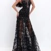 Formal Gowns Tarik Ediz - 50751 Embellished Scoop Trumpet Dress