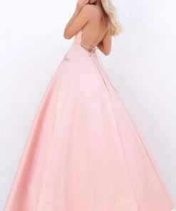 Tarik Ediz - 50752 Jeweled Cutout Bodice Long Satin Gown Formal Gowns