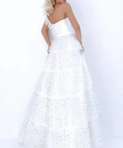 Tarik Ediz - 50754 Sleeveless One Shoulder A-line Dress