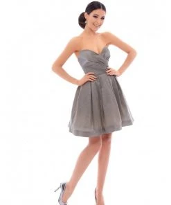 Tarik Ediz - 93414 Strapless Sweetheart Ruched A-line Dress