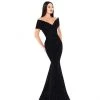 Tarik Ediz - 93636 Glitter Lace Off-Shoulder Mermaid Dress With Train