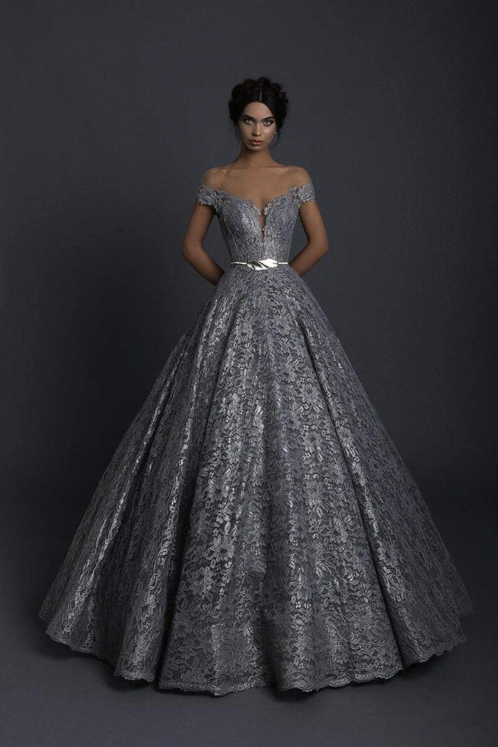 Formal Gowns Tarik Ediz - 93639 Floral Lace Illusion Pleated Ballgown 3 Formal Gowns Tarik Ediz - 93639 Floral Lace Illusion Pleated Ballgown