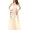 Formal Gowns Tarik Ediz - 93658 Embroidered Mermaid Gown With Overskirt 1 Formal Gowns Tarik Ediz - 93658 Embroidered Mermaid Gown With Overskirt