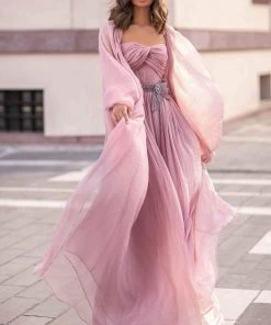 Tarik Ediz - 93848 Ruched Sweetheart A-Line Dress Formal Gowns