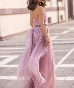 Tarik Ediz - 93848 Ruched Sweetheart A-Line Dress Formal Gowns