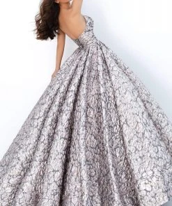 Tarik Ediz - 93878 Strapless Plunging V-Neck Ballgown Formal Gowns