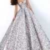 Tarik Ediz - 93878 Strapless Plunging V-Neck Ballgown Formal Gowns