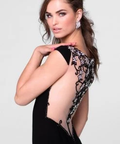 Tarik Ediz - Bateau Neck Trumpet Dress 50026 15 Tarik Ediz - Bateau Neck Trumpet Dress 50026