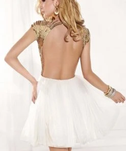 Cocktail Dresses Tarik Ediz - Beaded Cocktail Dress 90376