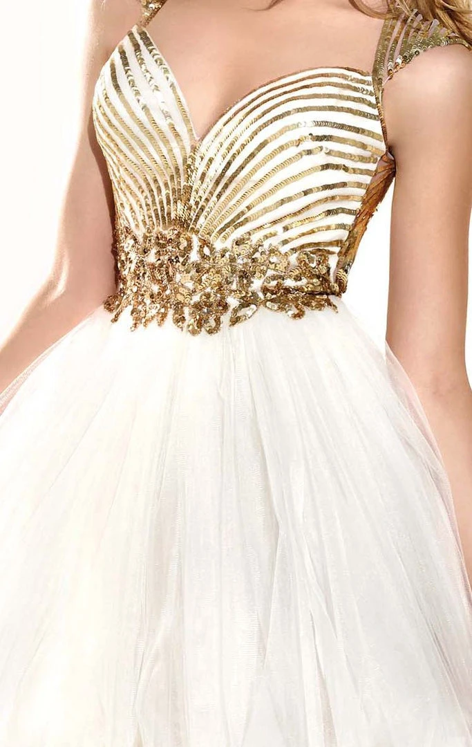 Cocktail Dresses Tarik Ediz - Beaded Cocktail Dress 90376 5 Cocktail Dresses Tarik Ediz - Beaded Cocktail Dress 90376