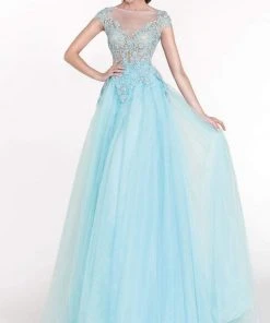 Tarik Ediz - Embellished A-Line Gown 92616