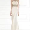 Tarik Ediz - Embellished Crisscross Halter Strap Gown 92530 Formal Gowns